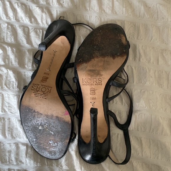 Kors Michael Kors black strap high heels size 7.5 - Picture 6 of 12